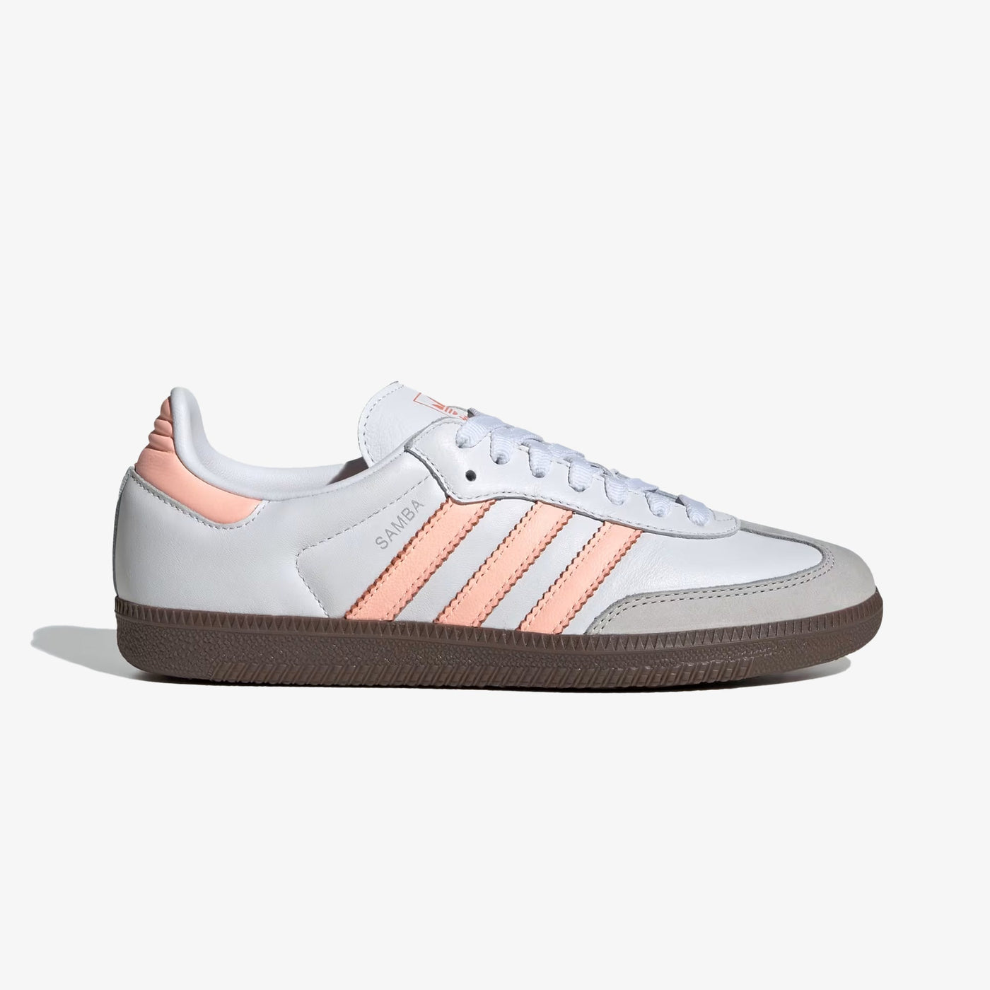 ADIDAS ORIGINALS | SAMBA OG { CLOUD WHITE/CLEAR ORANGE/SEMI CORAL