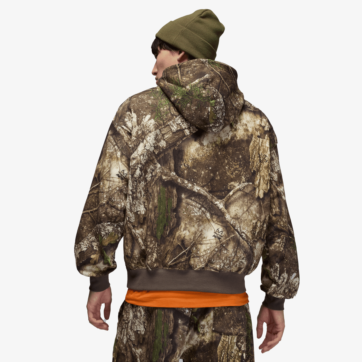 JORDAN | BROOKLYN FLEECE REALTREE PULLOVER HOODIE { MEDIUM OLIVE/SAIL