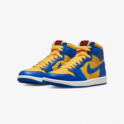 Jordan | AIR JORDAN 1 RETRO HIGH OG  { VARSITY MAIZE/GAME ROYAL-SAIL