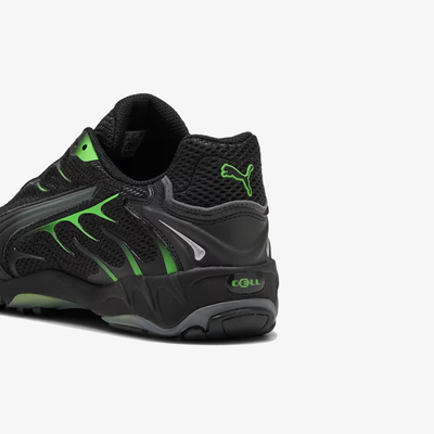 PUMA | INHALE LIGHTWEIGHT CASUAL { PUMA BLACK/GREEN GLARE
