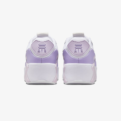 Nike | AIR MAX 90 LV8 { WHITE/WOLF GREY-HYDRANGEAS-SUMMIT WHITE