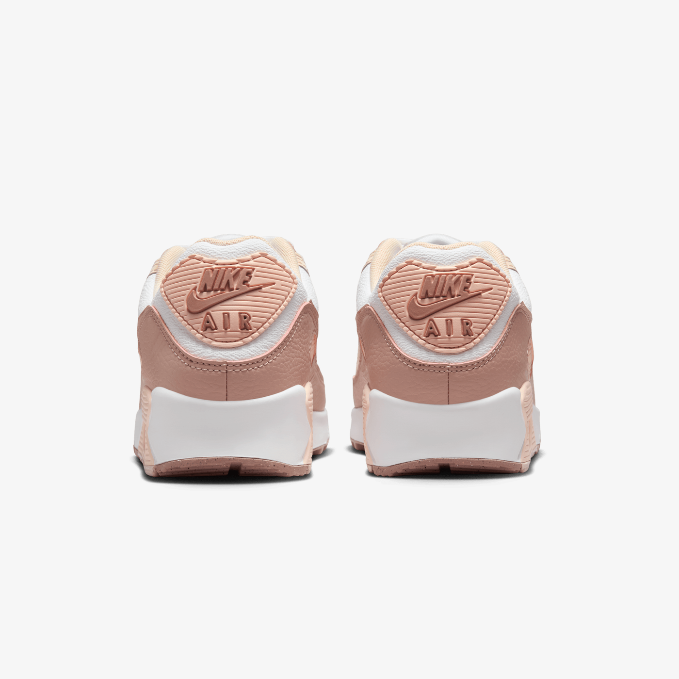 Nike | AIR MAX 90 { WHITE/PARTICLE PINK-WASHED CORAL