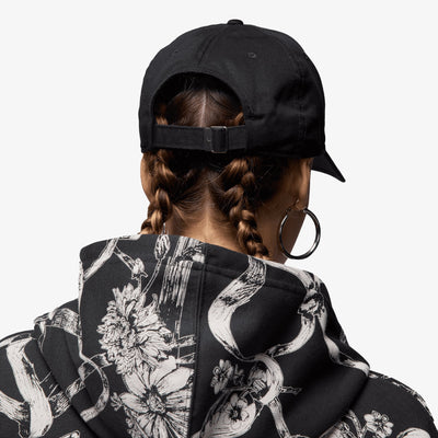 Jordan | UNSTRUCTURED CURVED-BILL HAT { BLACK