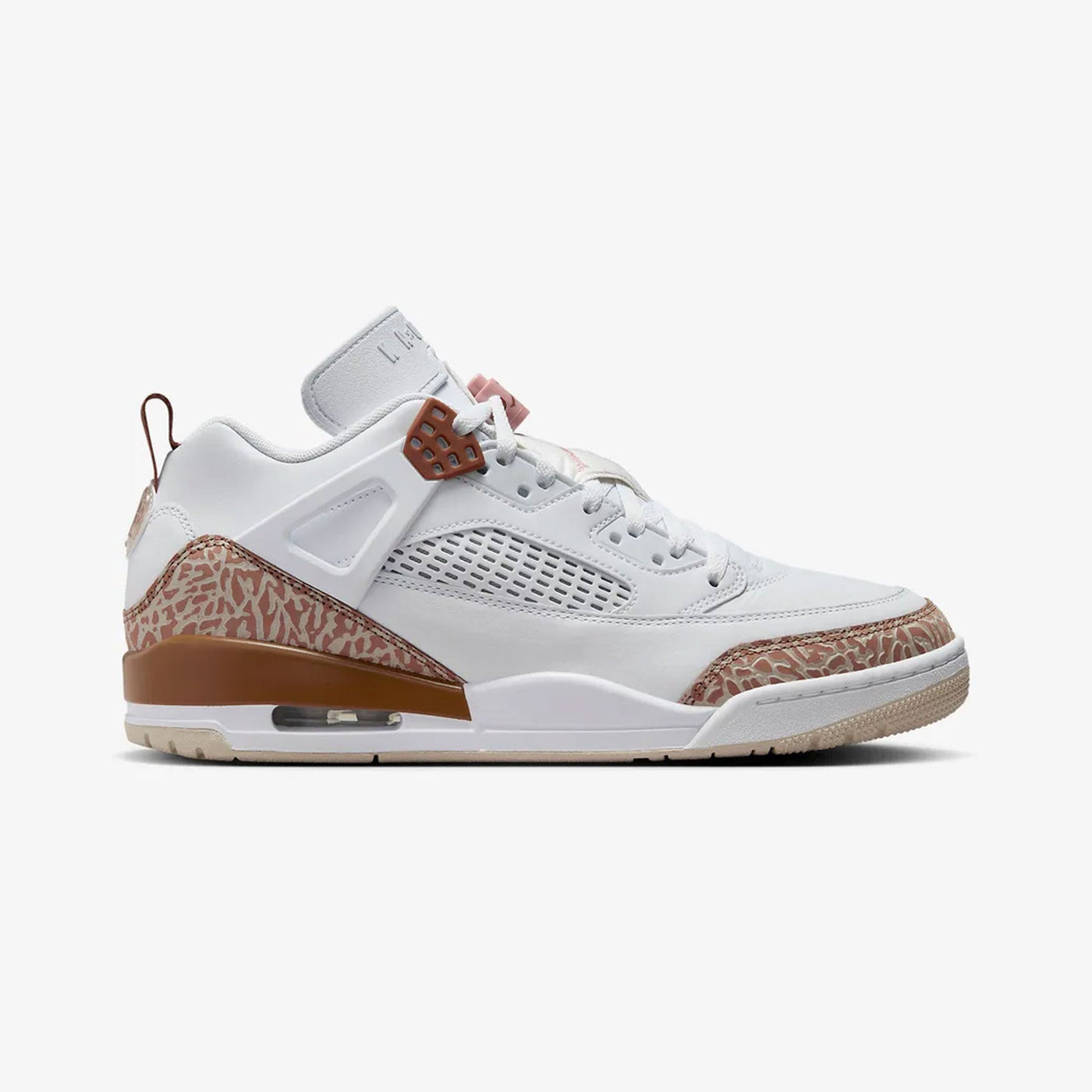 JORDAN | SPIZIKE LOW { WHITE/PINK OXFORD-ARCHAEO BROWN