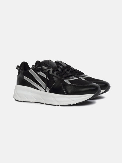DARKSHIFT - Black Sports Sneakers