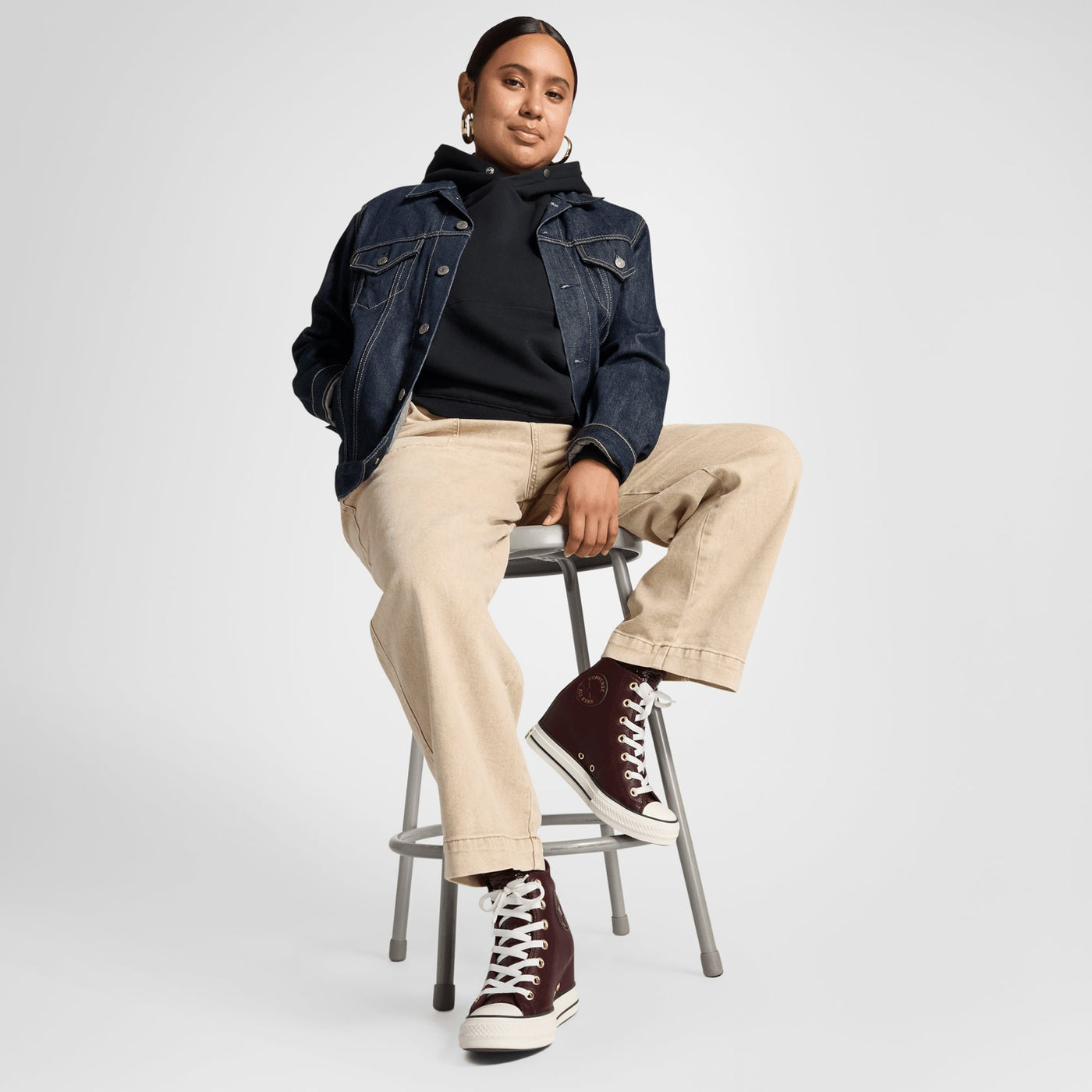 Converse | CHUCK TAYLOR ALL STAR CLASSIC WEDGE LEATHER { BROWN
