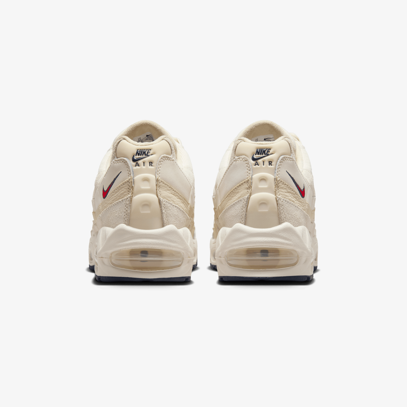 Nike | AIR MAX 95 OG  { PALE IVORY/UNIVERSITY RED-LT KHAKI-SAIL
