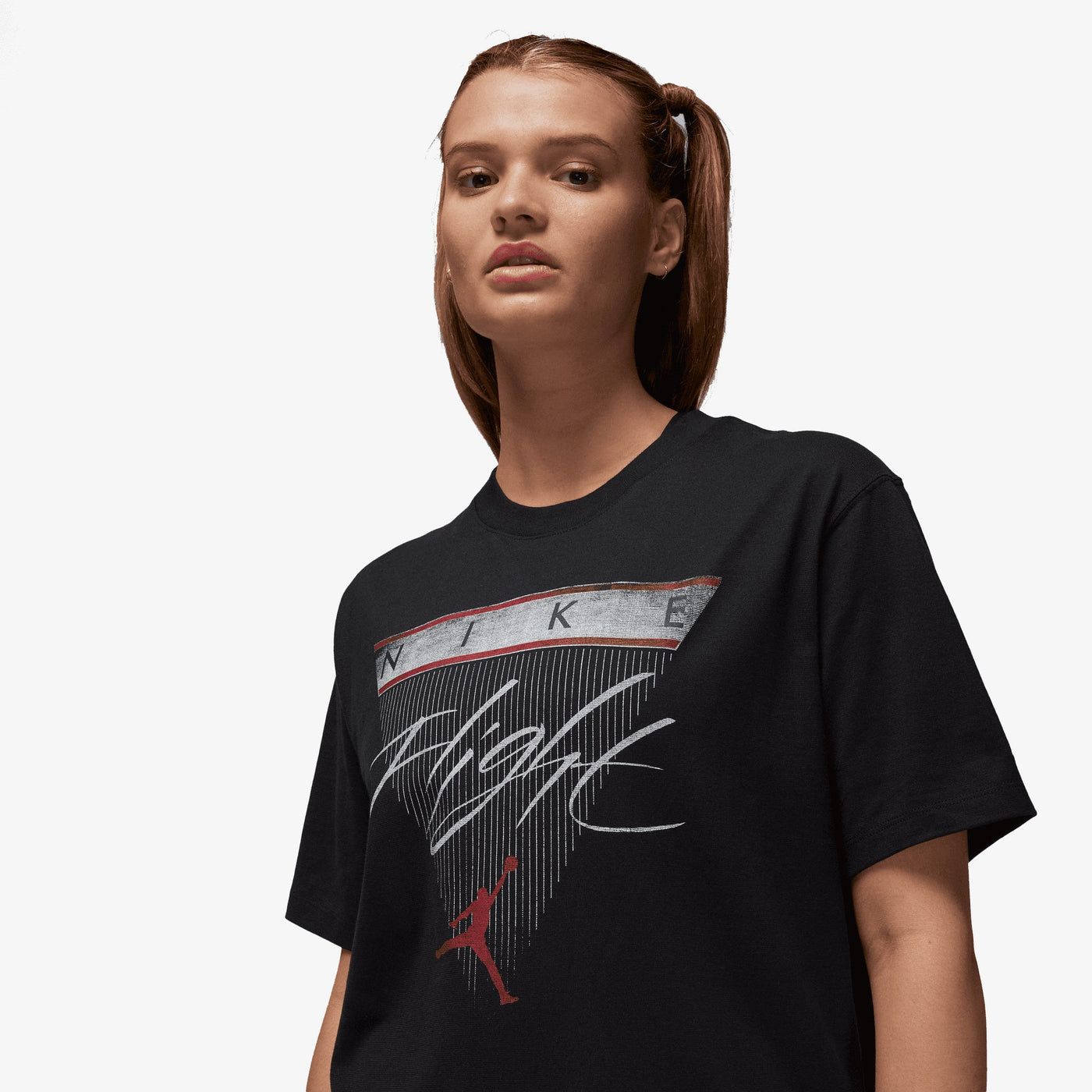 Jordan | FLIGHT HERITAGE GRAPHIC T-SHIRT  { BLACK/GYM RED