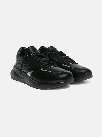 STEALTH RUSH - Carbon-Fiber Leather Racing Sneakers