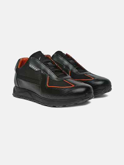 TORQUE - Carbon-Fiber Leather Racing Sneakers