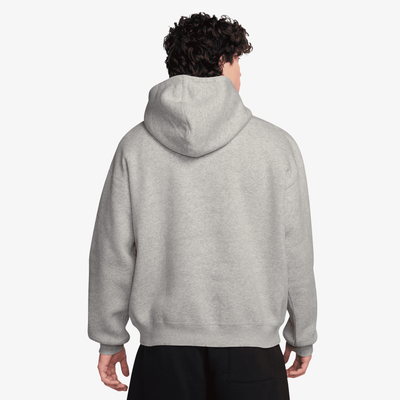 JORDAN | BROOKLYN FLEECE { GREY HEATHER/WHITE