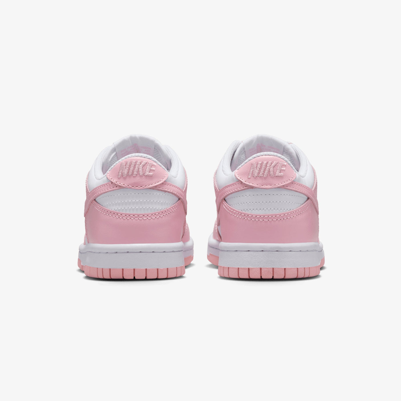 Nike | DUNK LOW { WHITE/MED SOFT PINK-WHITE-WHITE