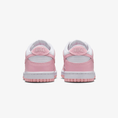 Nike | DUNK LOW { WHITE/MED SOFT PINK-WHITE-WHITE