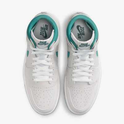 Jordan | AIR JORDAN 1 ZOOM CMFT 2  { SUMMIT WHITE/BICOASTAL-OXIDIZED GREEN