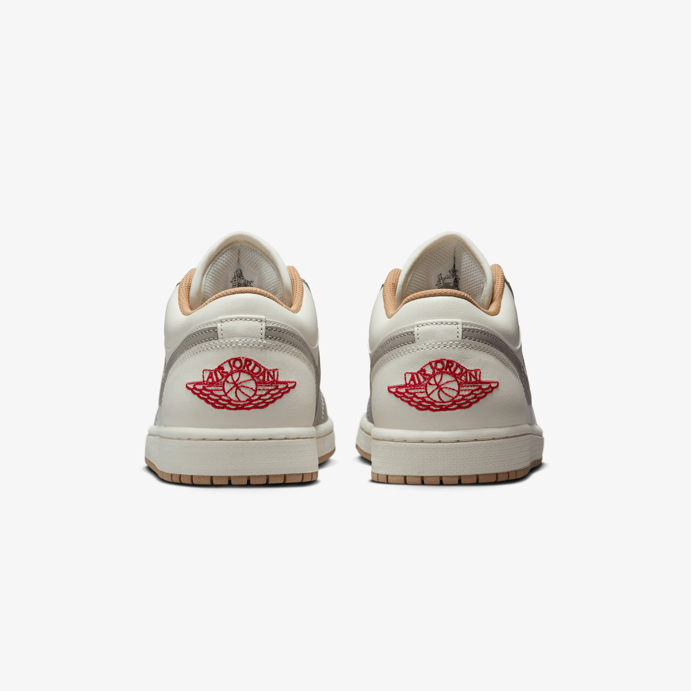 JORDAN | AIR JORDAN 1 LOW { SAIL/FIRE RED-COLLEGE GREY-HEMP