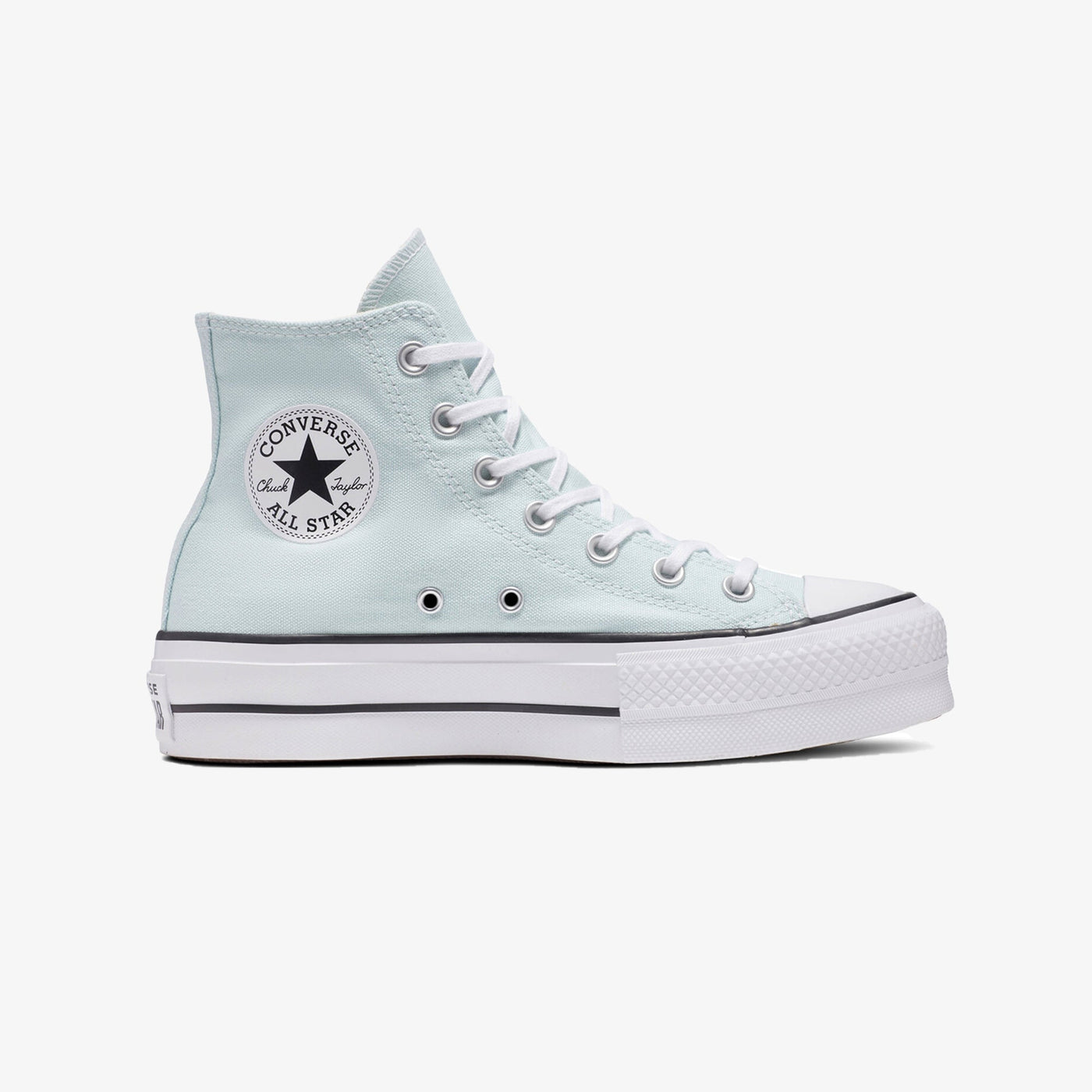 Converse | CHUCK TAYLOR ALL STAR LIFT  { WHITE/AQUA BLUE