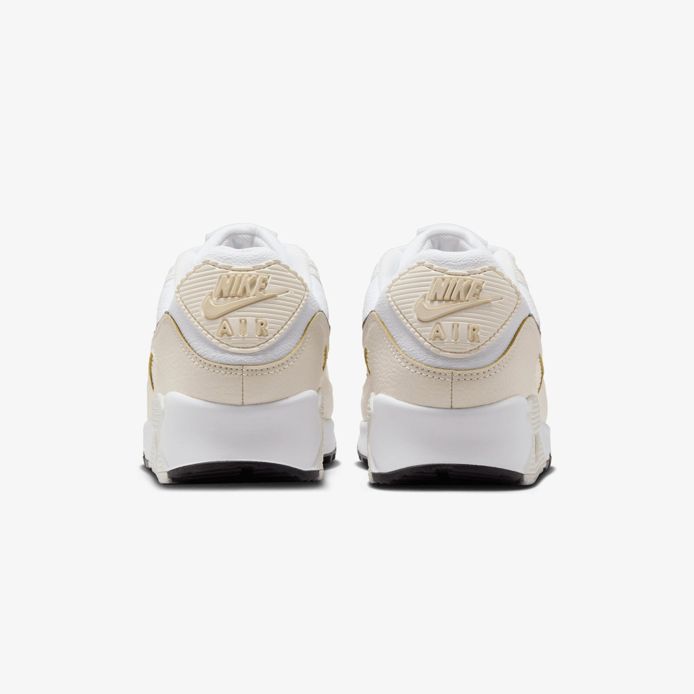 Nike | AIR MAX 90 { WHITE/FLAT PEWTER-LT OREWOOD BRN