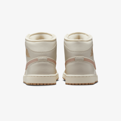 JORDAN | AIR JORDAN 1 MID { PALE IVORY/LT OREWOOD BRN-HEMP-SAIL