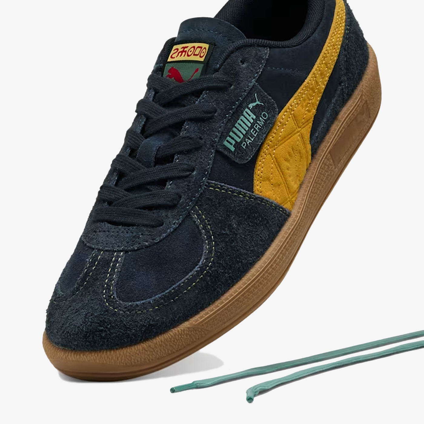 PUMA | ROAD TO UNITY PALERMO LEATHER { NEW NAVY/YELLOW