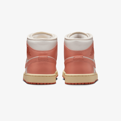 JORDAN | AIR JORDAN 1 MID { SAIL/LT MADDER ROOT-MADDER ROOT-MUSLIN
