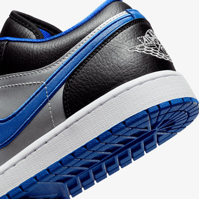 JORDAN | AIR JORDAN 1 LOW { BLACK/WHITE-GAME ROYAL-MTLC PLATINUM