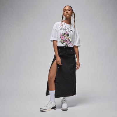 JORDAN | OVERSIZED GRAPHIC T-SHIRT { WHITE
