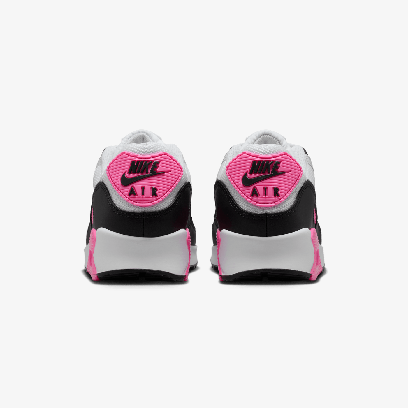 Nike | AIR MAX 90 { WHITE/WOLF GREY-PINK GLOW-BLACK