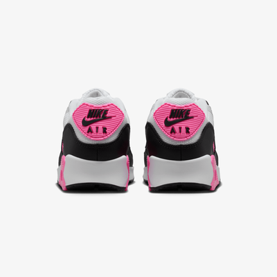 Nike | AIR MAX 90 { WHITE/WOLF GREY-PINK GLOW-BLACK