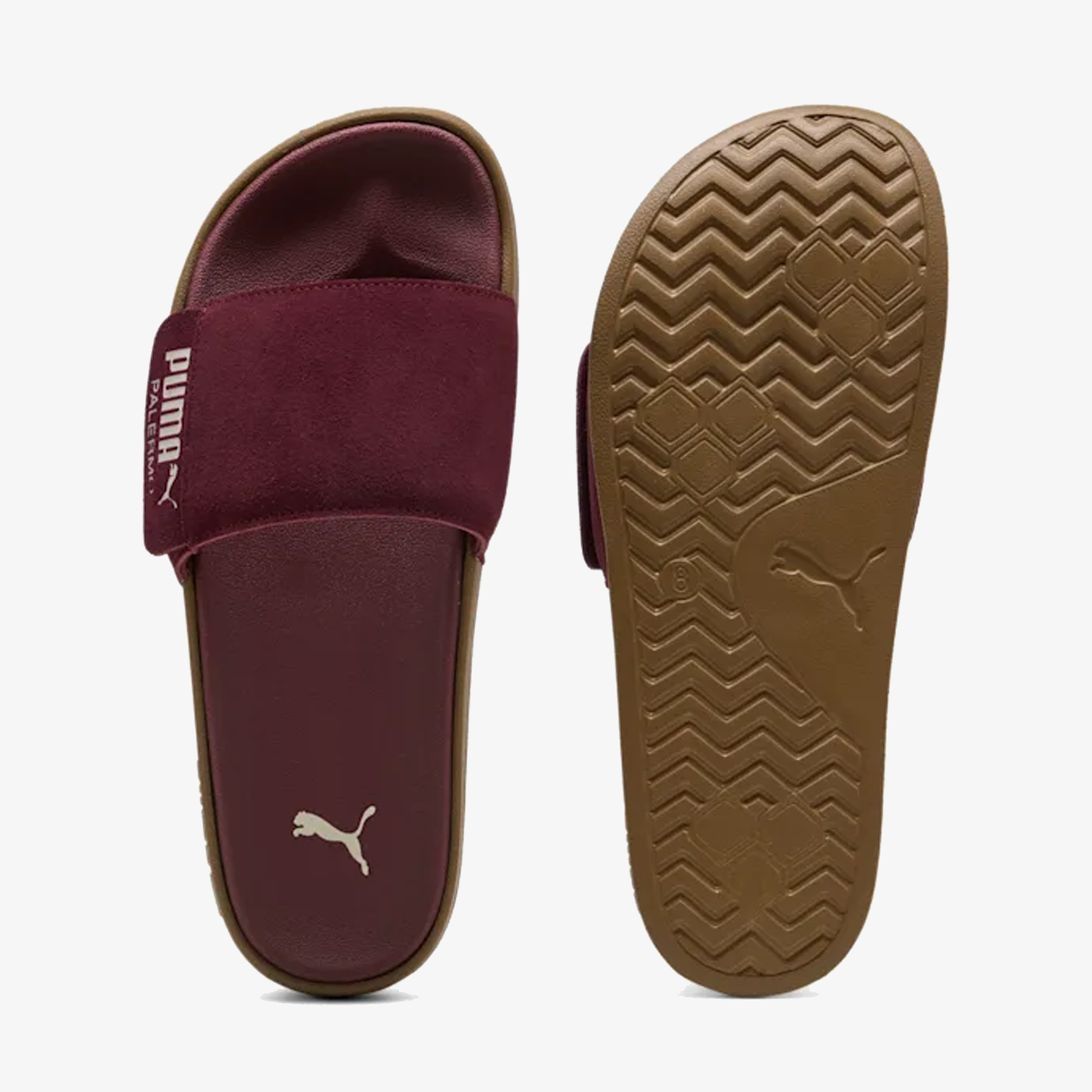 Puma | LEADCAT 2.0 PALERMO FOIL SLIDES { RUBY SHIMMER-ALPINE SNOW-GUM