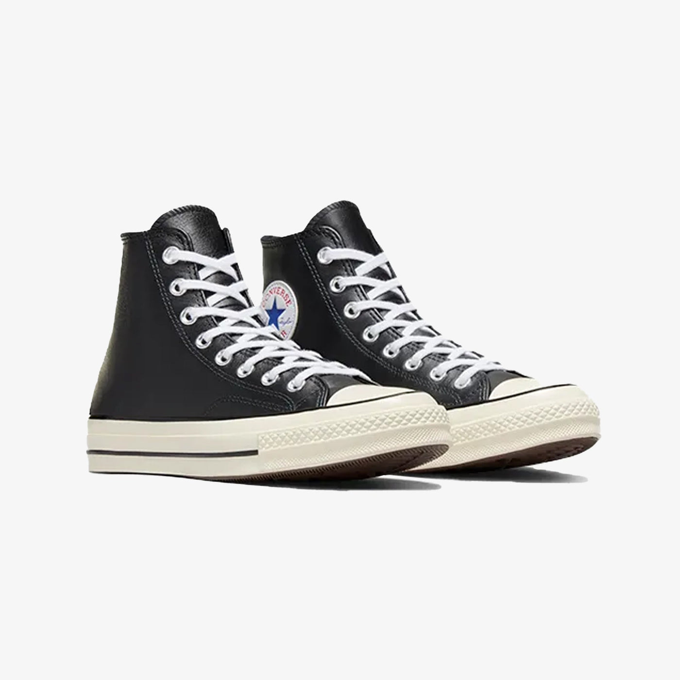 Converse | CHUCK 70 LEATHER SEASONAL  { BLACK/WHITE