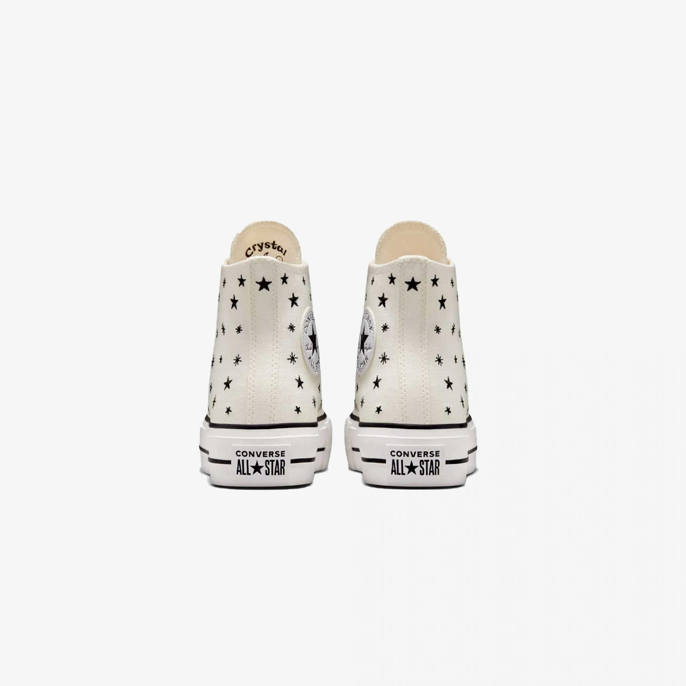 Converse | CHUCK TAYLOR ALL STAR LIFT PLATFORM EMBROIDERED STARS  { EGRET/BLACK/MOONSTONE VIOLET