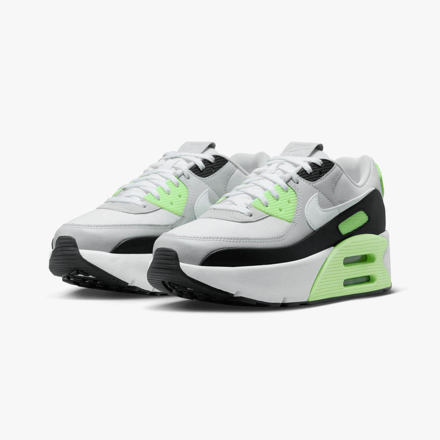 Nike | AIR MAX 90 LV8 { PHOTON DUST/WHITE-LIME BLAST-BLACK