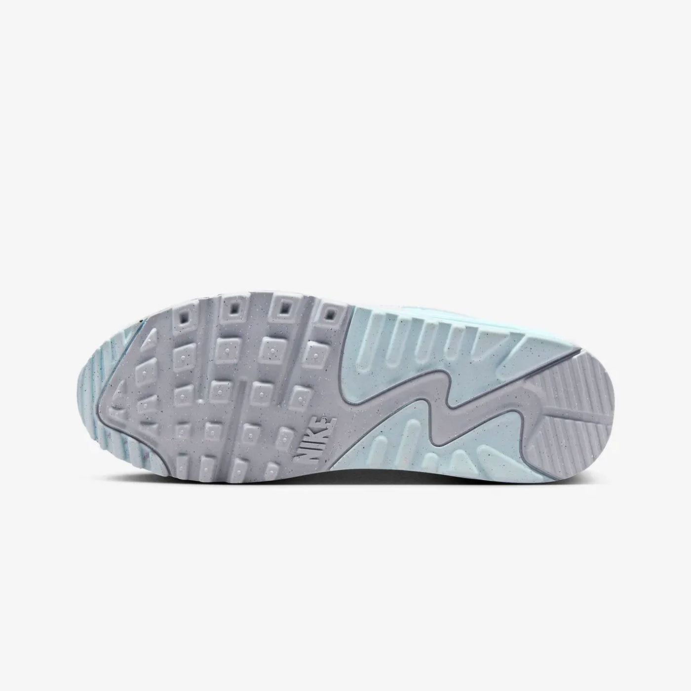NIKE | AIR MAX 90 { WHITE/LIGHT SILVER-GLACIER BLUE