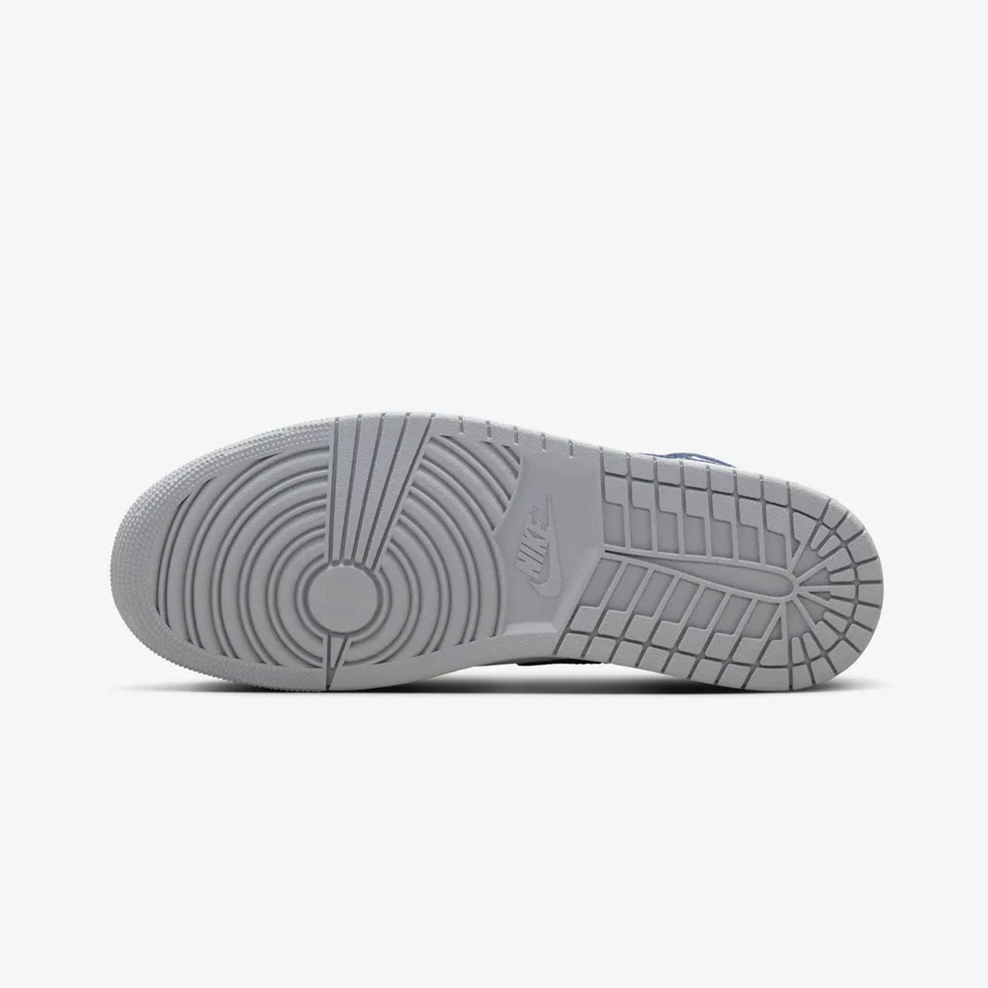 NIKE | AIR JORDAN 1 MID { WHITE/MIDNIGHT NAVY-WOLF GREY