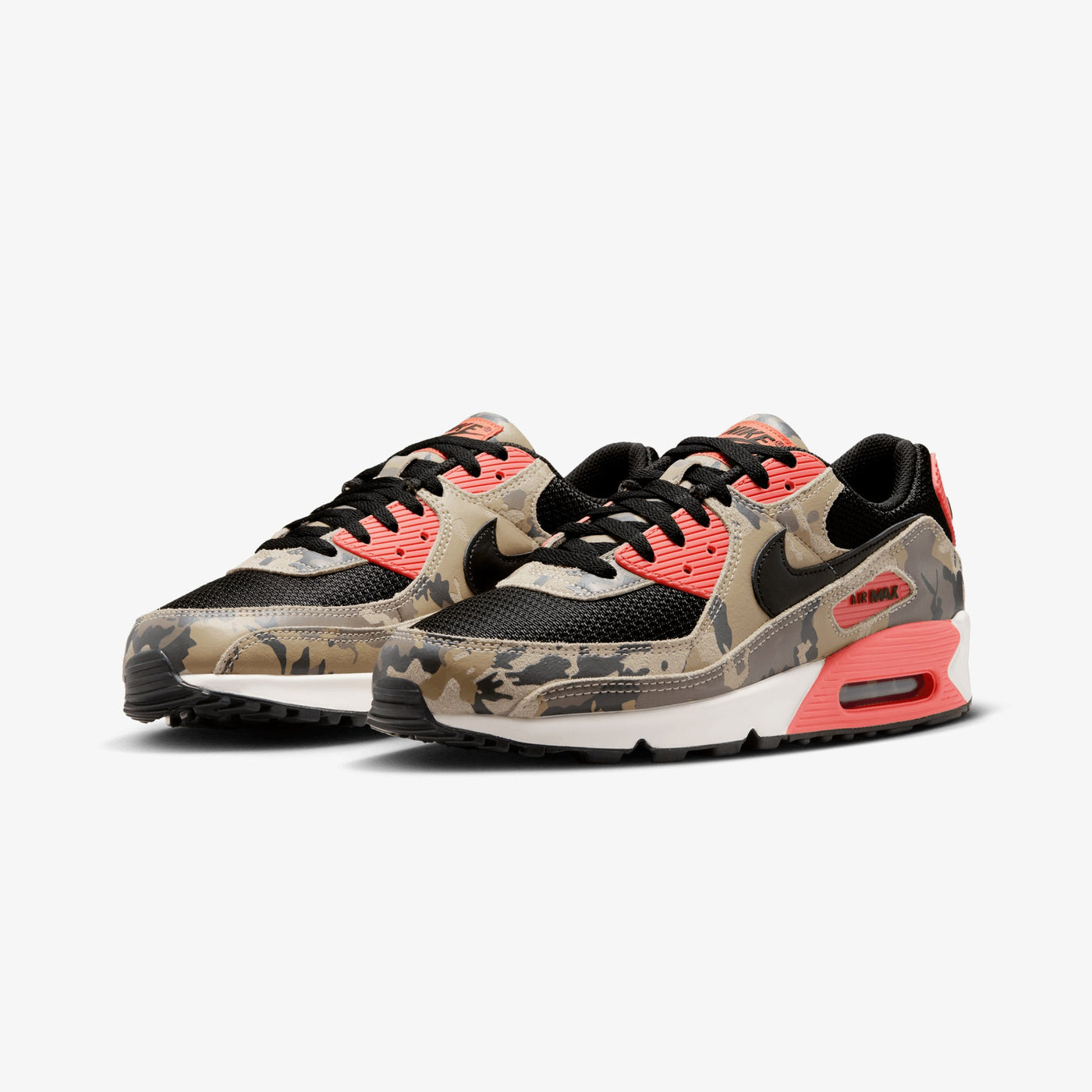 Nike | AIR MAX 90 { LT KHAKI/BLACK-MAGIC EMBER-MINK BROWN