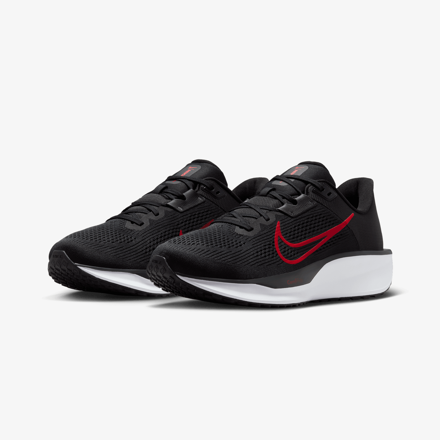 Nike | QUEST 6 { BLACK/UNIVERSITY RED-WHITE