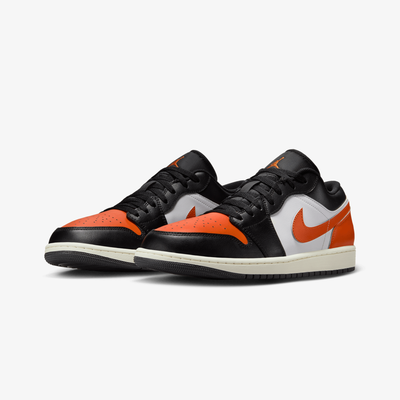 JORDAN | AIR JORDAN 1 LOW { BLACK/STARFISH-WHITE-SAIL
