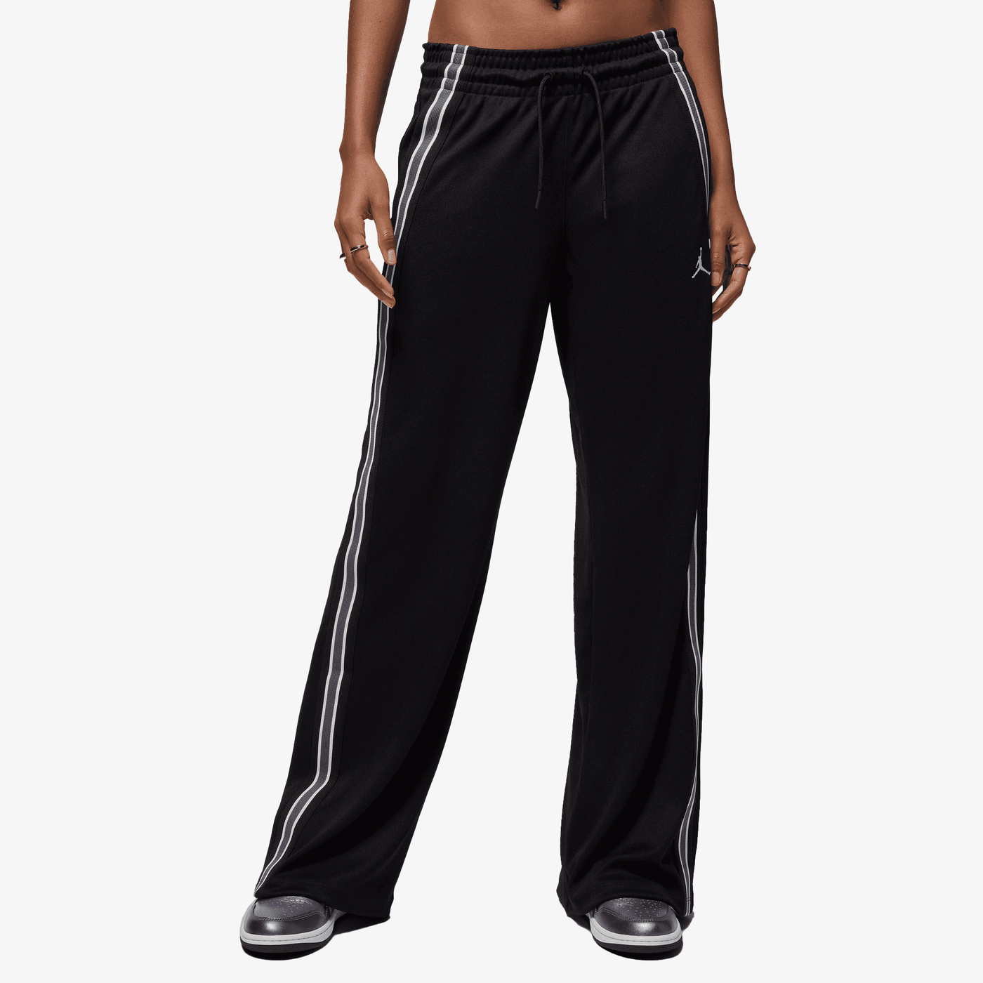 JORDAN | BROOKLYN TRACK PANTS { BLACK/SAIL