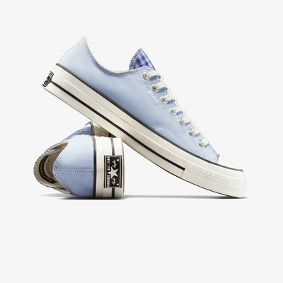 Converse | UPCYCLE CHUCK 70 CHAMBRAY & GINGHAM { BLUE