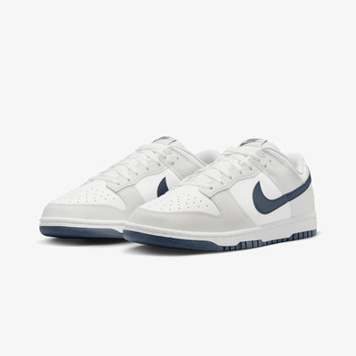 NIKE | DUNK LOW RETRO { SUMMIT WHITE/MIDNIGHT NAVY-PLATINUM TINT