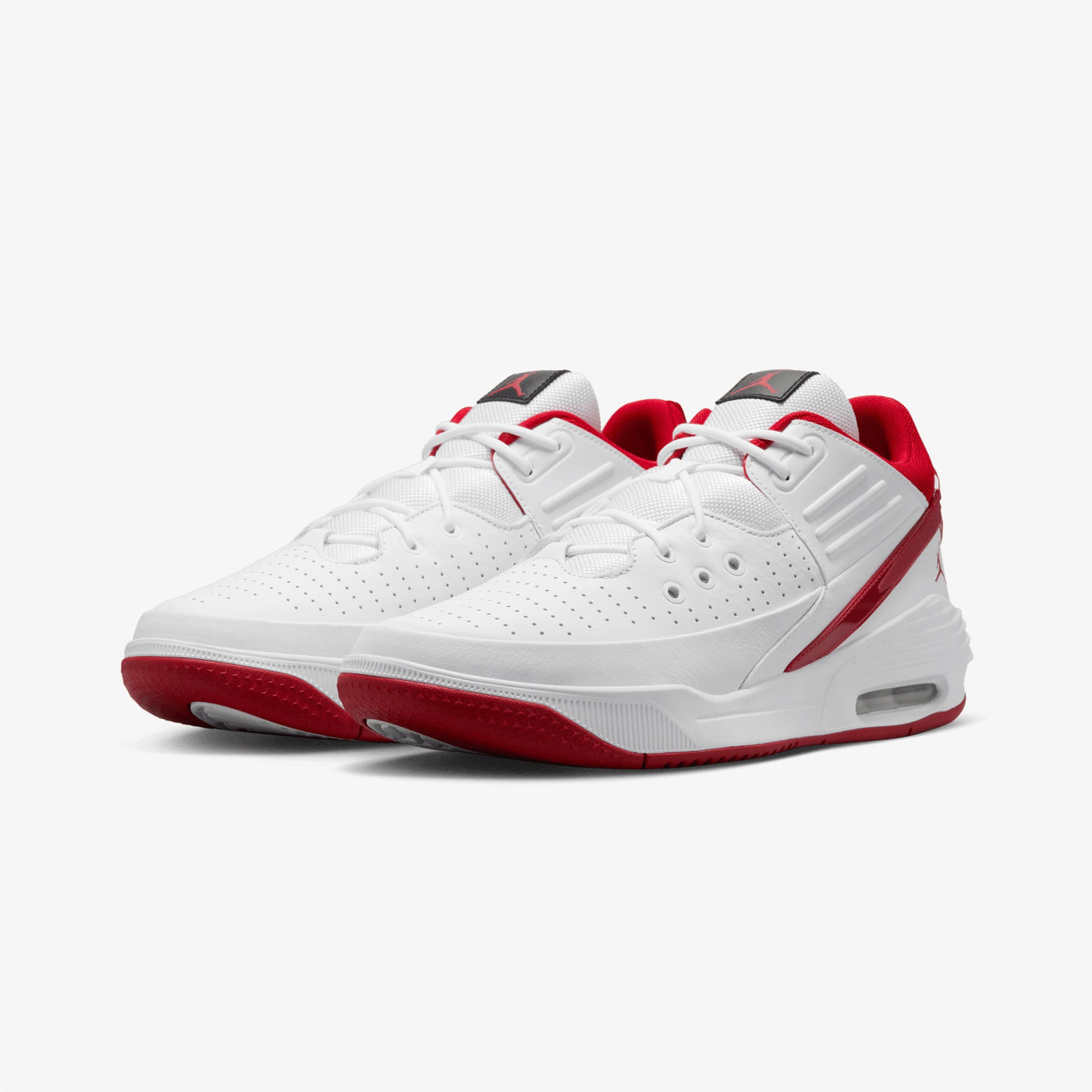 JORDAN | MAX AURA 5 { WHITE/GYM RED-BLACK