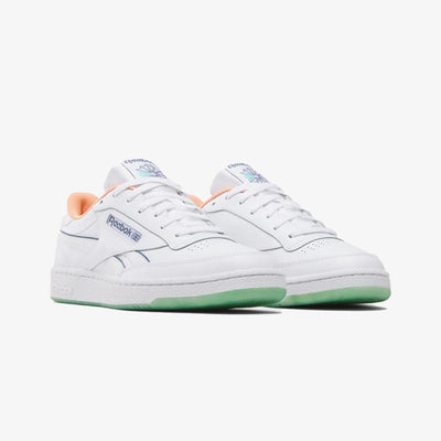 Reebok | CLUB C REVENGE { WHITE/BLUE/ORANGE