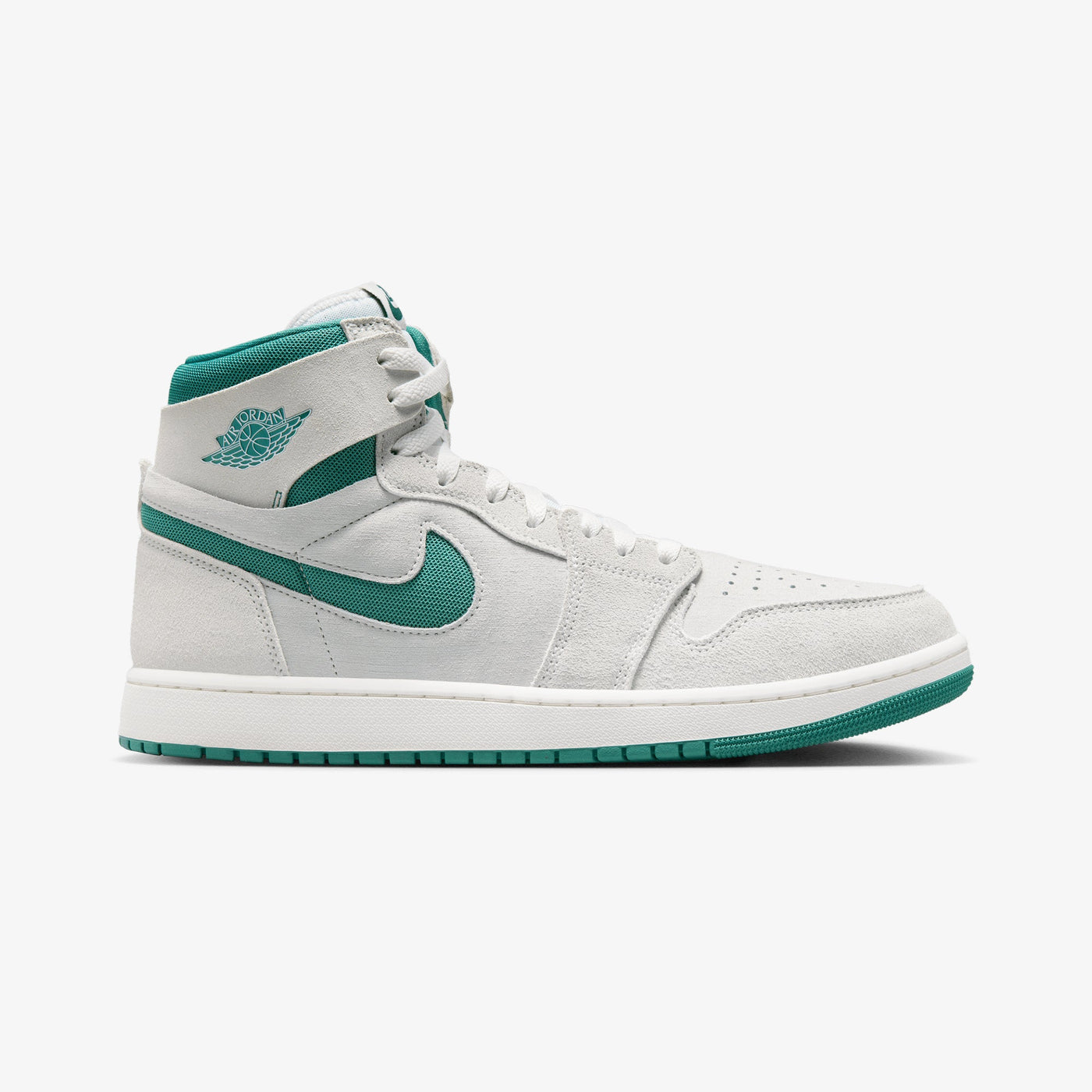Jordan | AIR JORDAN 1 ZOOM CMFT 2  { SUMMIT WHITE/BICOASTAL-OXIDIZED GREEN