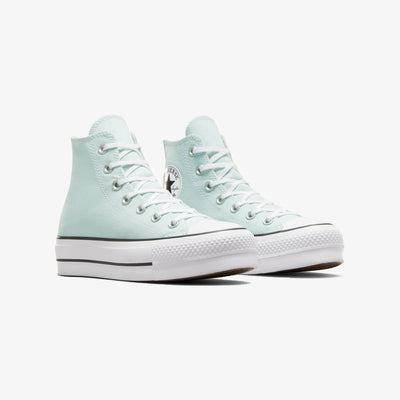 Converse | CHUCK TAYLOR ALL STAR LIFT  { WHITE/AQUA BLUE