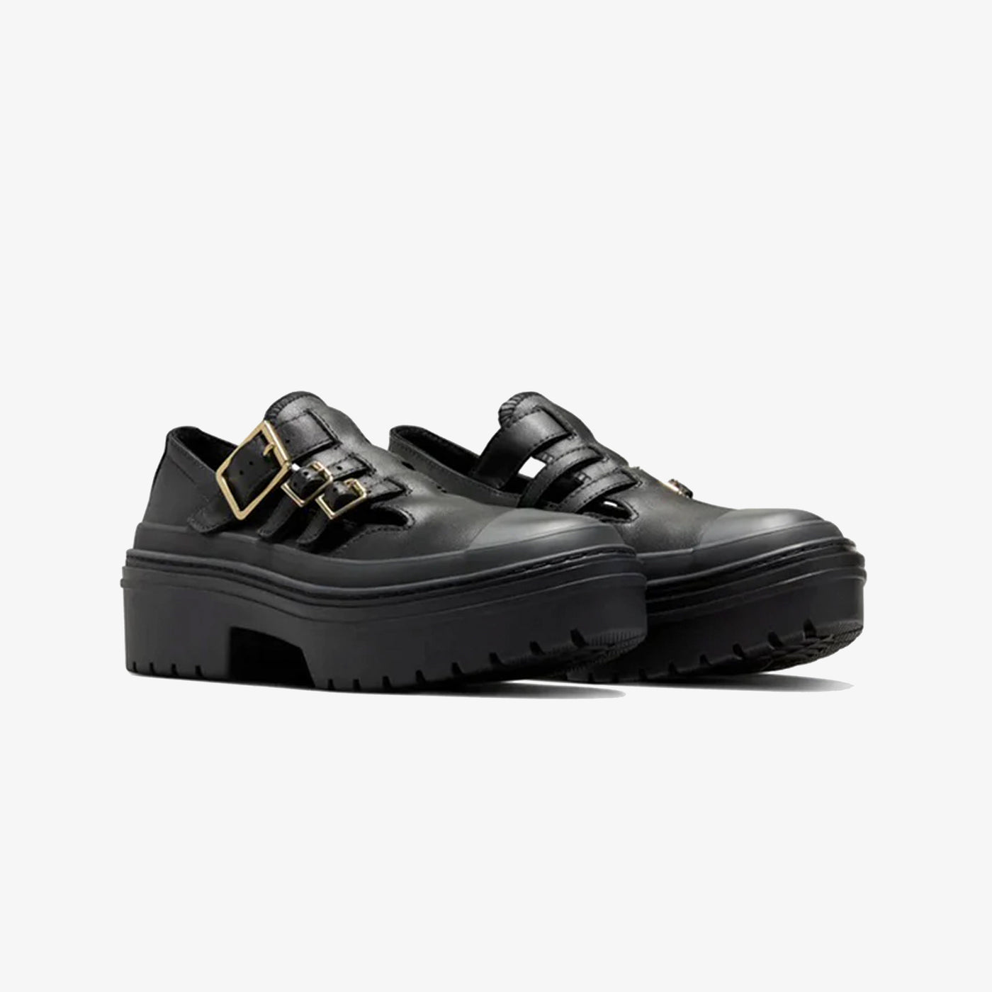 Converse | CHUCK TAYLOR ALL STAR LUGGED HEEL MARY JANE PLATFORM { BLACK