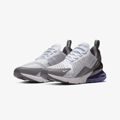 Nike | AIR MAX 270 { WHITE/WHITE-PERSIAN VIOLET-DARK GREY