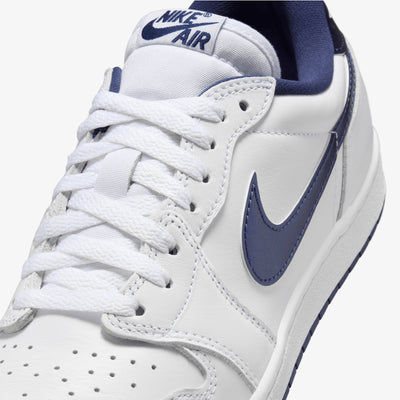 JORDAN | AIR JORDAN 1 LOW '85 { WHITE/NAVY-WHITE
