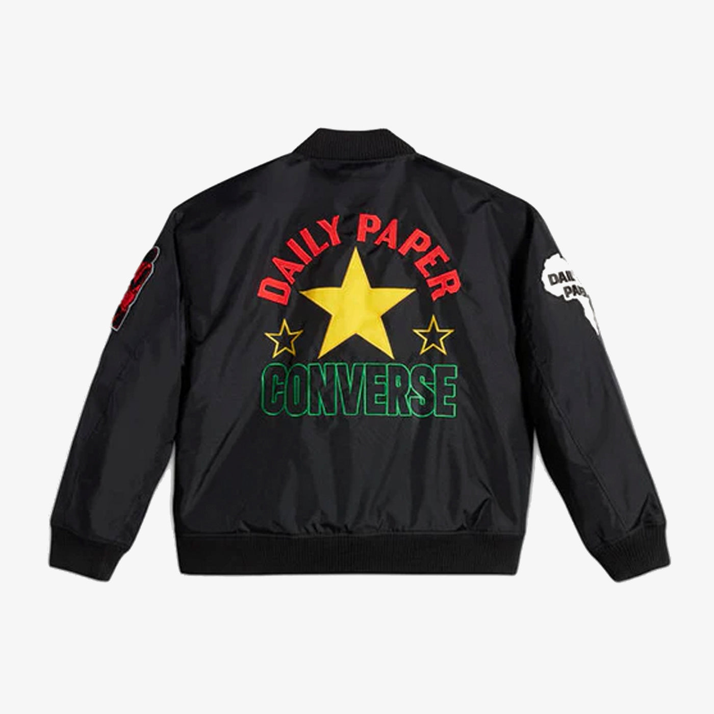 Converse | X DAILY PAPER STADIUM JACKET { BLACK