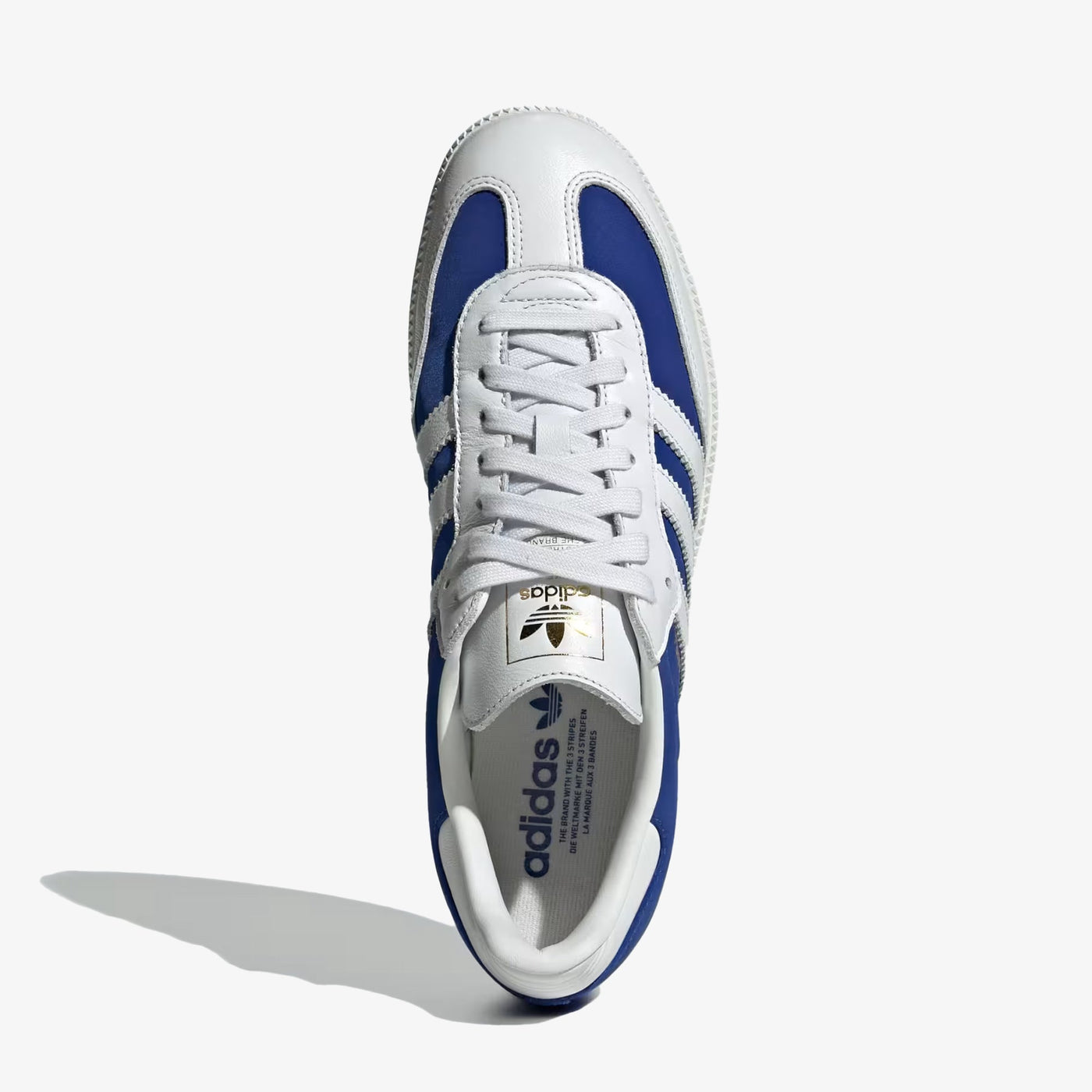 ADIDAS ORIGINALS | SAMBA OG { WHITE//ROYAL BLUE