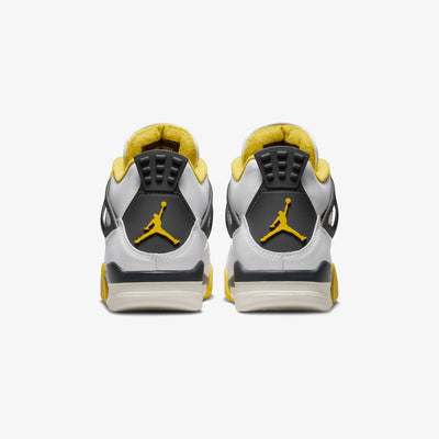 Jordan | AIR JORDAN 4 RETRO  { WHITE/COCONUT MILK-VIVID SULFUR